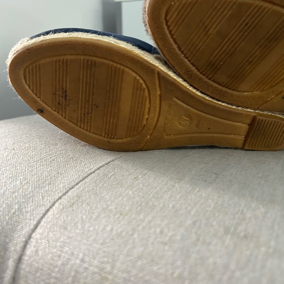 Navy Blue Suede Espadrilles. Sz 7 - Picture 9 of 9